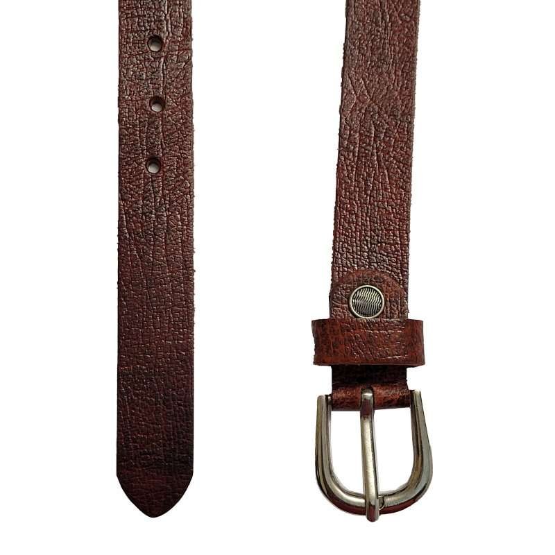 Montano Womens Leather Belt in Brown