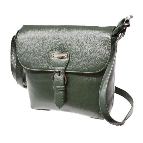 The London Leather Cross-body bag in Green