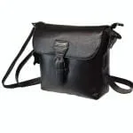 The London Leather Cross-body bag in Black