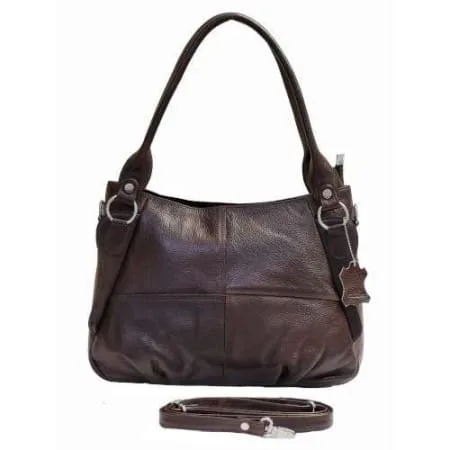 Exquisite Leather Hand Bag in Brown
