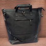 Stella Convertible Backpacks Black Leather