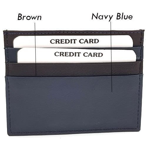 RFID Blocking Leather Credit Card Holder