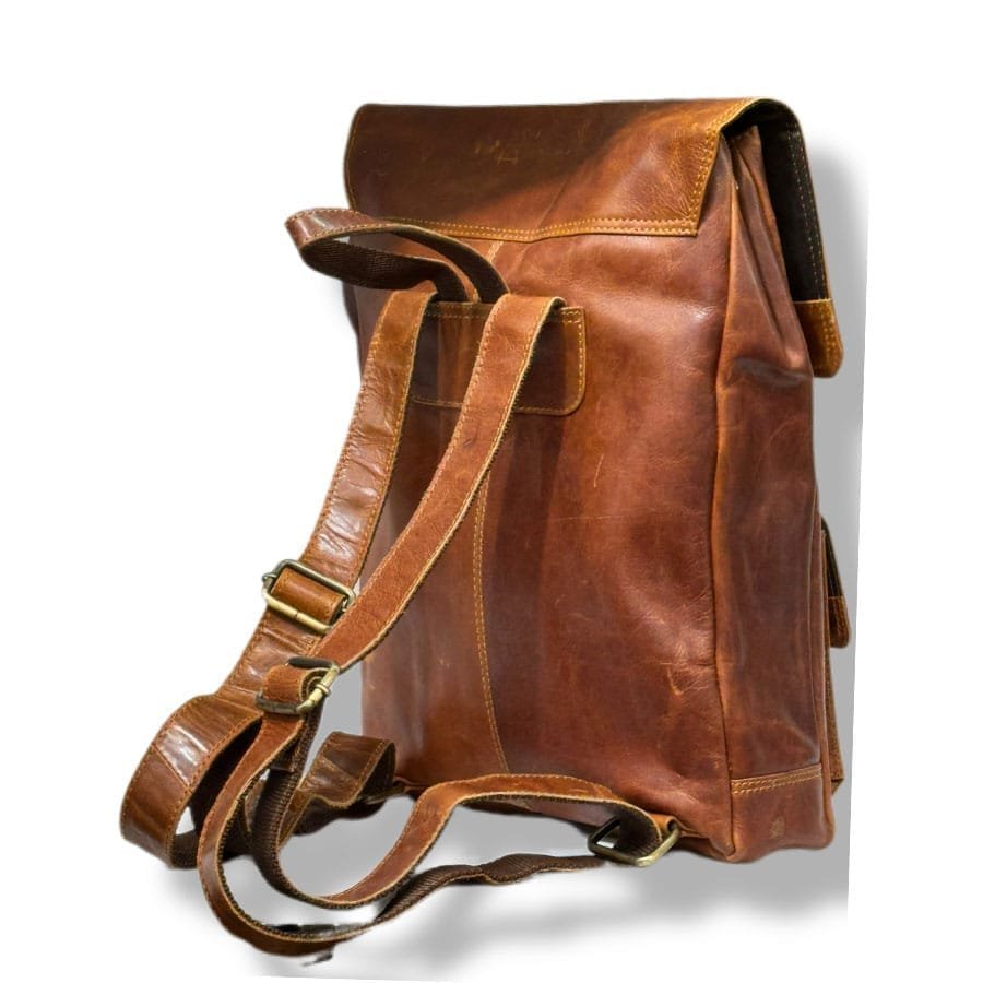 Genuine Vintage Leather Backpack Born Leather