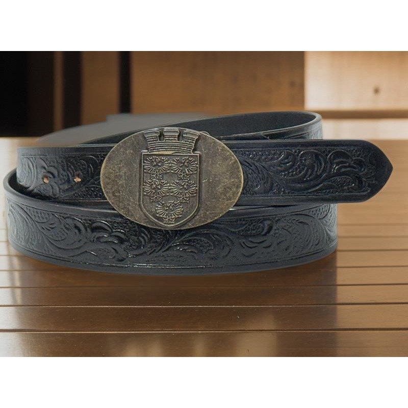 Western Embossed Leather Belts