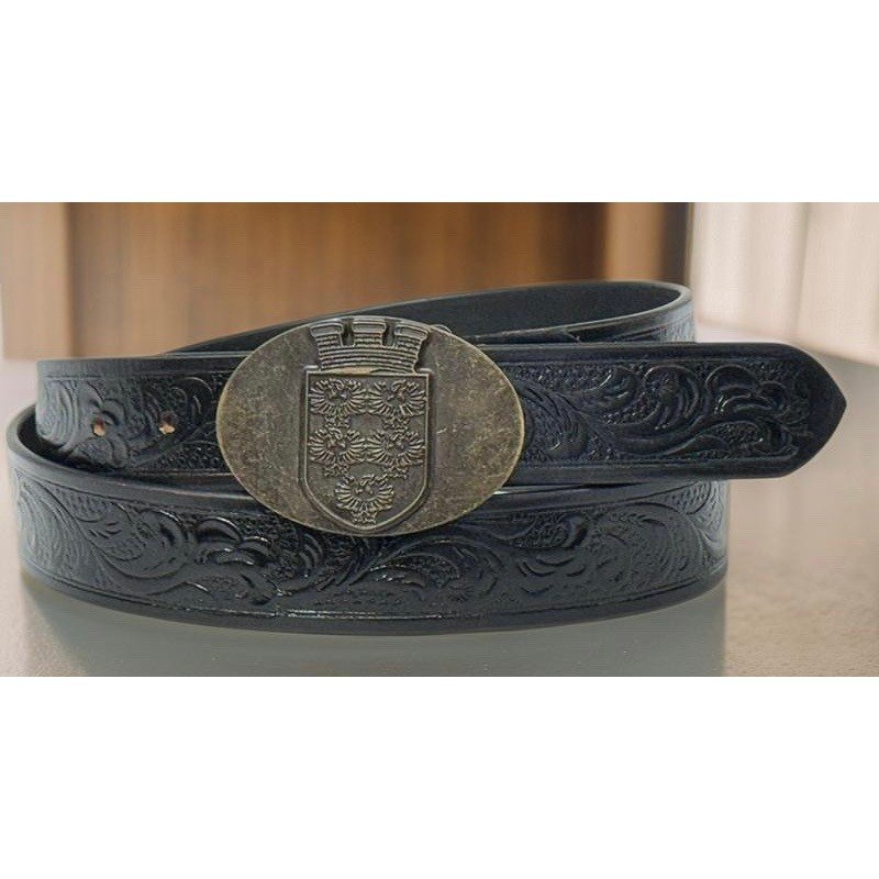 Western Embossed Leather Belts