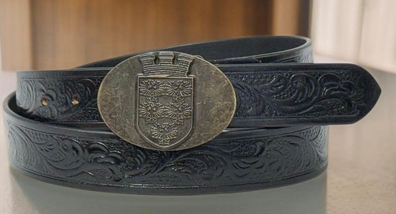 Western Embossed Leather Belts