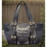 Chelsea Leather Tote/Hand bag black