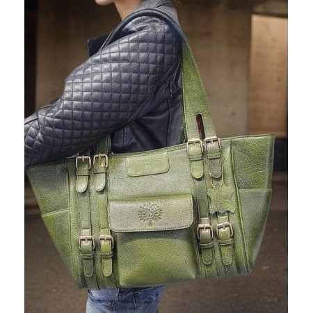 Chelsea Leather Tote/Hand Bag Green