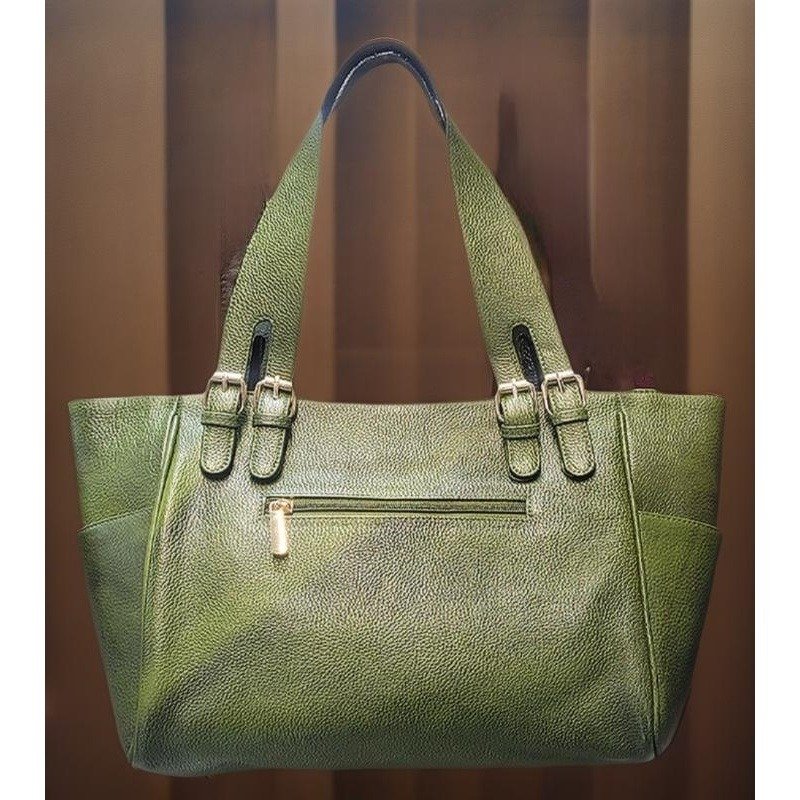 Chelsea Leather Tote/Hand Bag Green