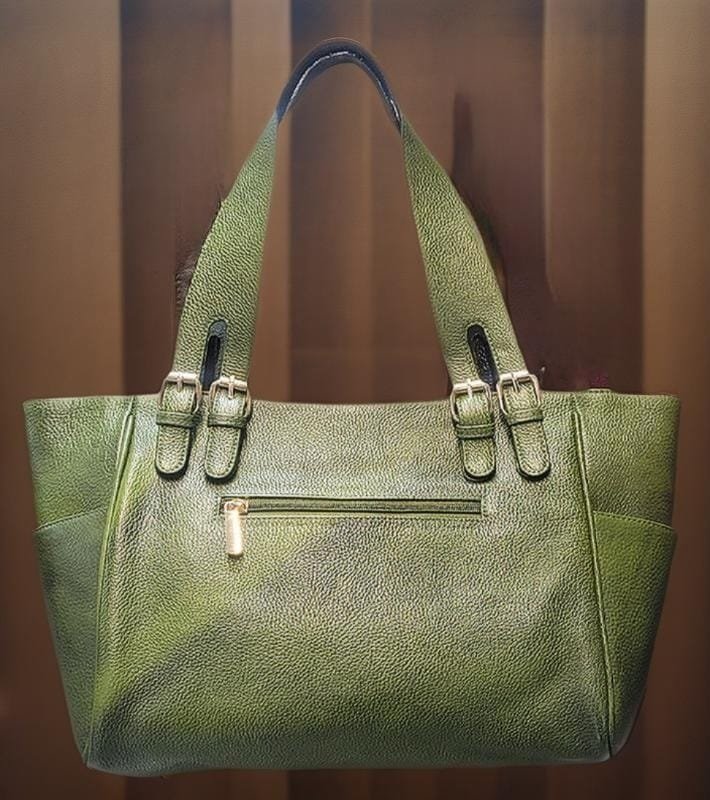 Chelsea Leather Tote/Hand Bag Green