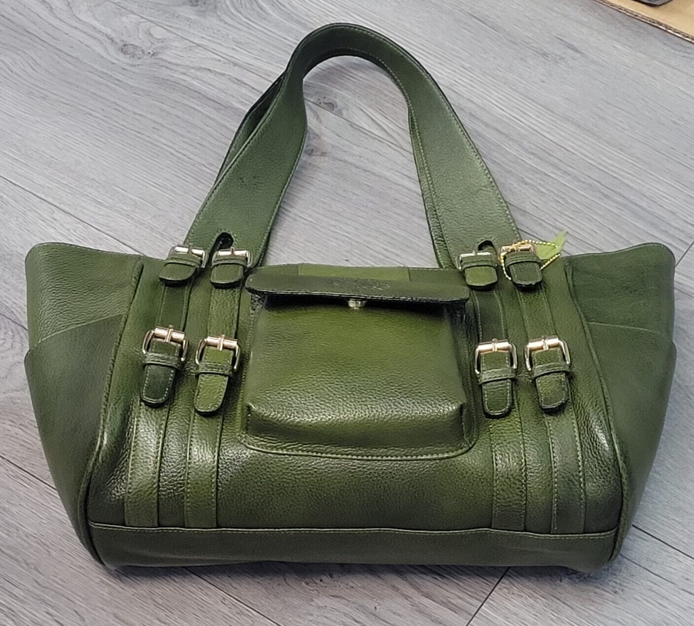 Chelsea Leather Tote/Hand Bag Green