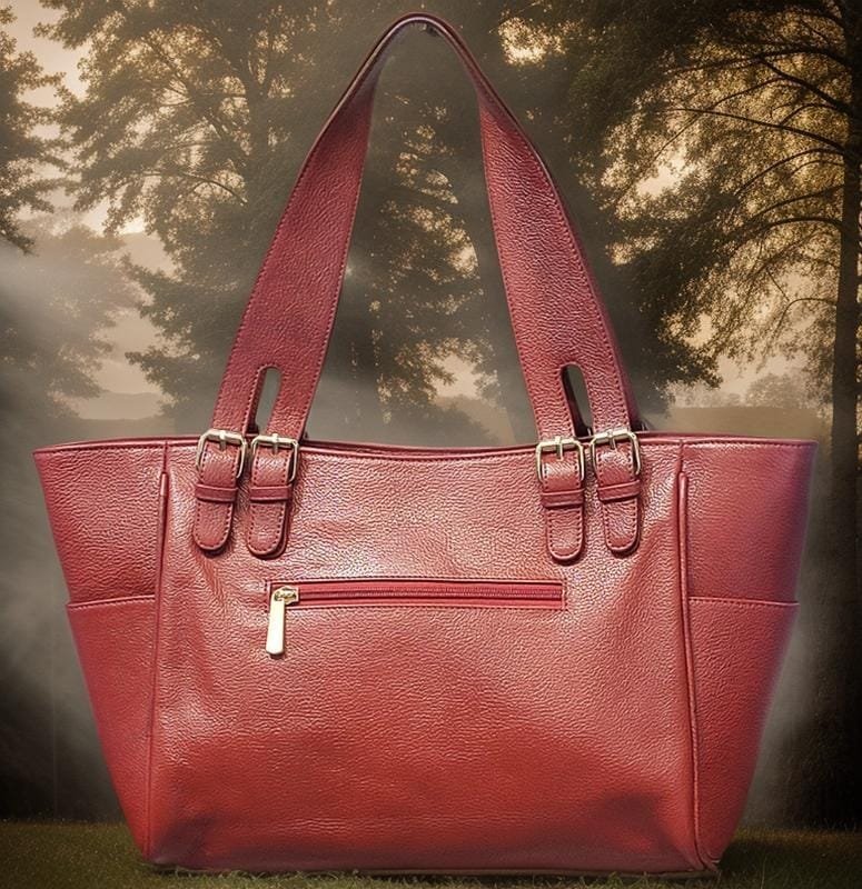 Chelsea Leather Tote/Hand Bag Red