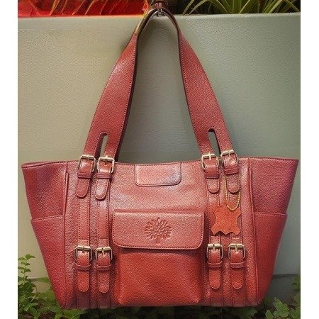 Chelsea Leather Tote/Hand Bag Red