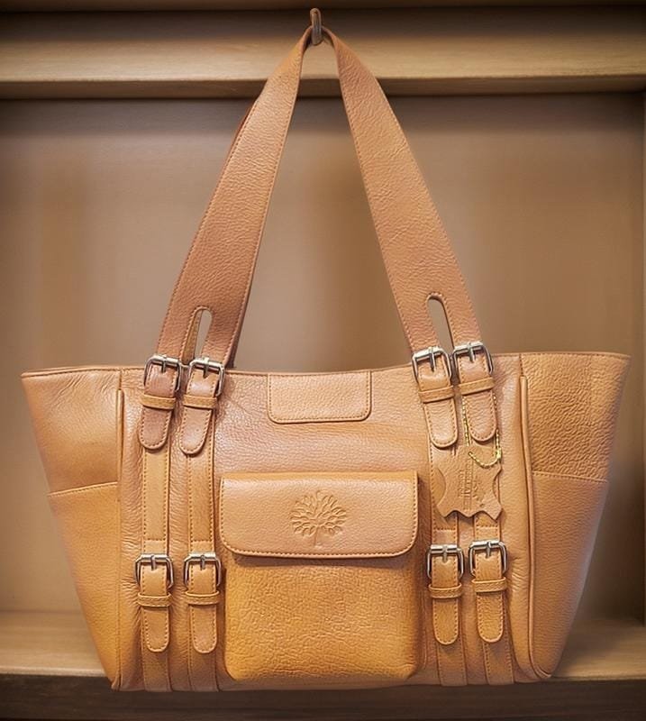 Chelsea Leather Tote/Hand Bag Tan