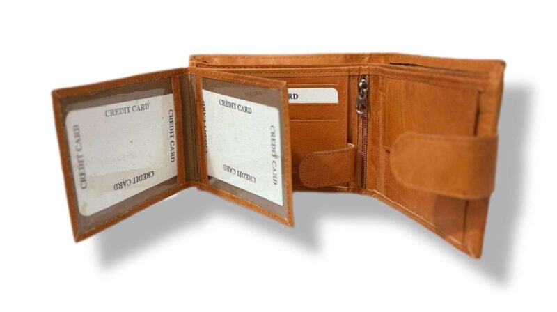 RFID Protected Leather Wallet Tan