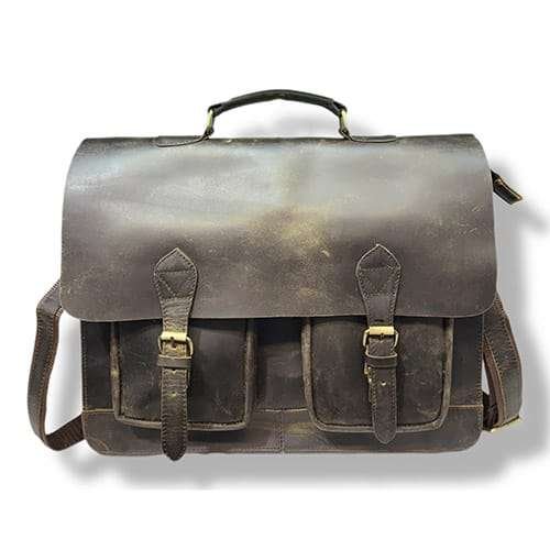 Premium Vintage Leather Briefcase